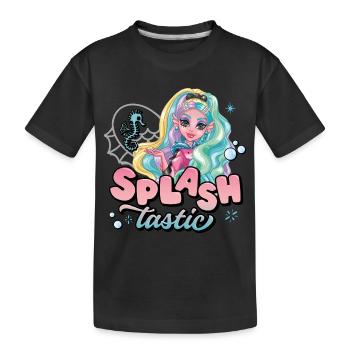 Monster High™ Lagoona Blue Splashtastic - Kinder Premium Bio T-Shirt - Schwarz - Vorne