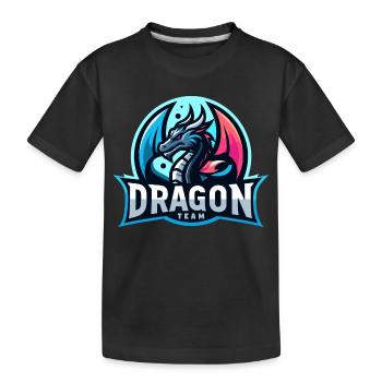 L’équipe Dragon - T-shirt bio Premium Enfant - noir - Devant