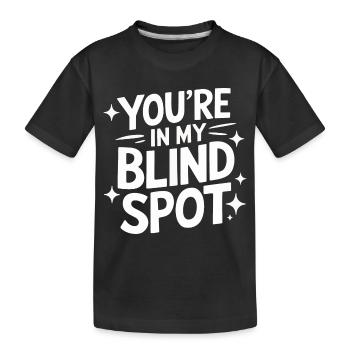 Blind blindness Visually impaired people - Kids' Premium Organic T-Shirt - black - Front