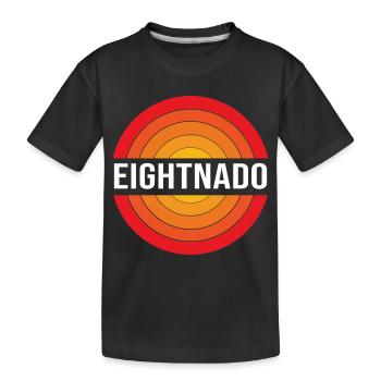 Tornado Geburtstag Kindergeburtstag - Kinder Premium Bio T-Shirt - Schwarz - Vorne
