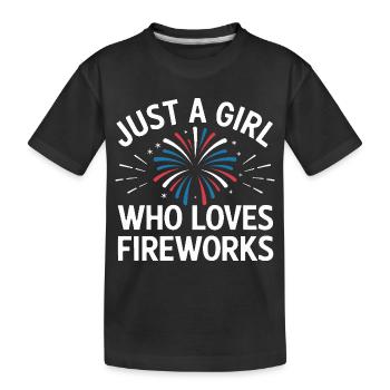 Pyrotechnie Feux d’artifice Pyrotechnie - T-shirt bio Premium Enfant - noir - Devant