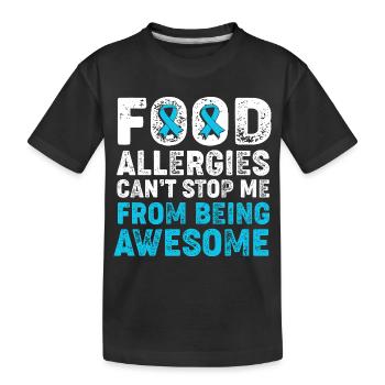 Allergies alimentaires - T-shirt bio Premium Enfant - noir - Devant