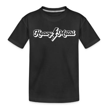 Heavy Metal Script - Kinder Premium Bio T-Shirt - Schwarz - Vorne