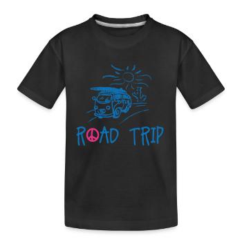 Van on the road - T-shirt bio Premium Enfant - noir - Devant