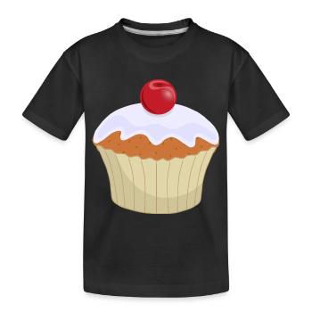 Cupcake - Kinder Premium Bio T-Shirt - Schwarz - Vorne