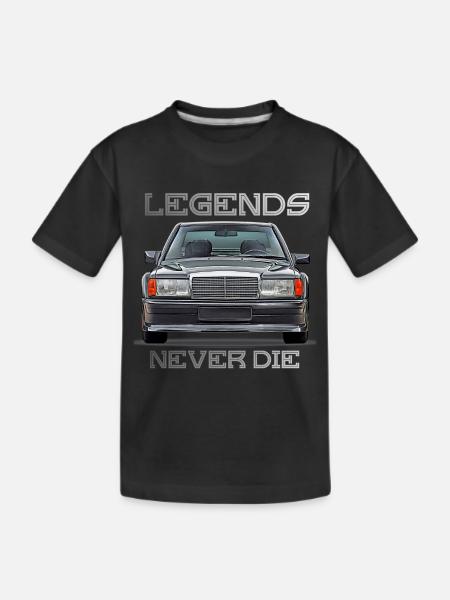 Les légendes de la W201 190E ne meurent jamais - T-shirt bio Premium Enfant - noir