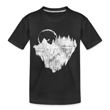 Nature du hipster moon - T-shirt bio Premium Enfant - noir - Devant
