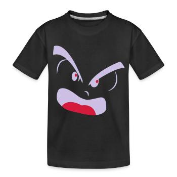 wütend - Kinder Premium Bio T-Shirt - Schwarz - Vorne