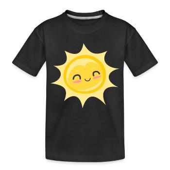 Sun - Sunbeams Sunlight Summer Fun - Kids' Premium Organic T-Shirt - black - Front