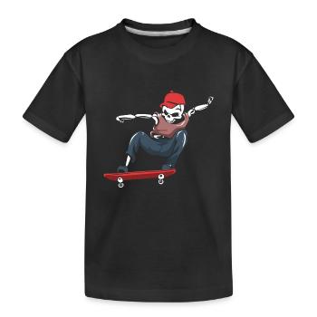 Cadeau de patin à roulettes - T-shirt bio Premium Enfant - noir - Devant