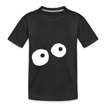 Oeil monstre - T-shirt bio Premium Enfant - noir - Devant
