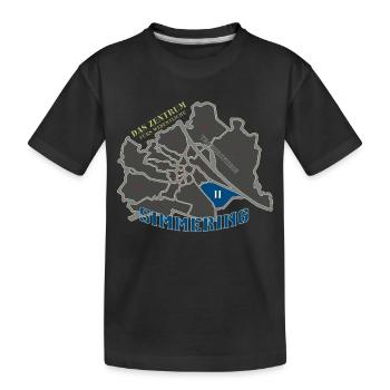 Wien Simmering - Kinder Premium Bio T-Shirt - Schwarz - Vorne