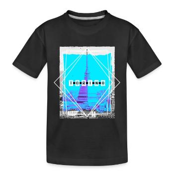 Turin Turin Turin Italie Ville Skyline Love Vacances - T-shirt bio Premium Enfant - noir - Devant
