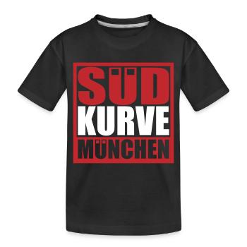 Südkurve München | Farbe änderbar - Kinder Premium Bio T-Shirt - Schwarz - Vorne