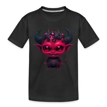 Little Demonic Devil - Kids' Premium Organic T-Shirt - black - Front