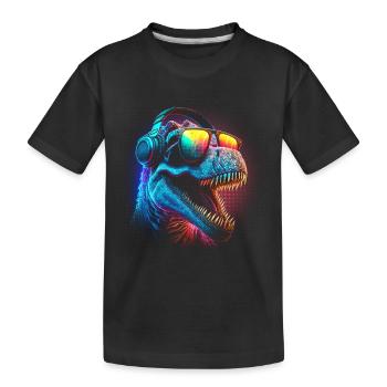 Rad Rex - Kinder Premium Bio T-Shirt - Schwarz - Vorne