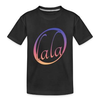O lala - Kinder Premium Bio T-Shirt - Schwarz - Vorne