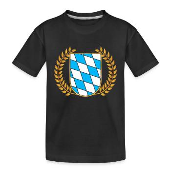 État libre de Bavière Bavarois - T-shirt bio Premium Enfant - noir - Devant