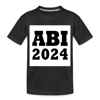 Abi 2024 - Kinder Premium Bio T-Shirt - Schwarz - Vorne