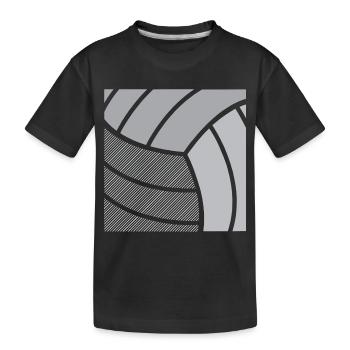 Volleyball - Kids' Premium Organic T-Shirt - black - Front
