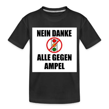 Nein danke ampel - Kinder Premium Bio T-Shirt - Schwarz - Vorne