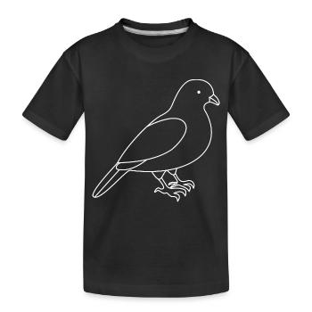 Dove - Kids' Premium Organic T-Shirt - black - Front