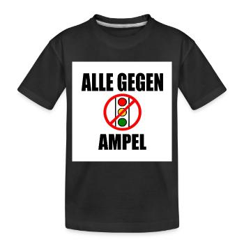 Alle gegen ampel - Kinder Premium Bio T-Shirt - Schwarz - Vorne
