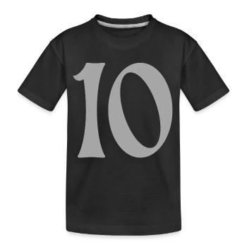 10 - Kids' Premium Organic T-Shirt - black - Front