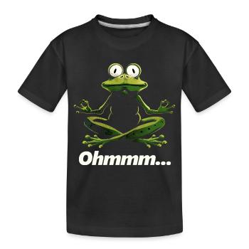 Yoga Frog #lovely toons - T-shirt bio Premium Enfant - noir - Devant