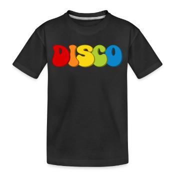 Disco - Kinder Premium Bio T-Shirt - Schwarz - Vorne