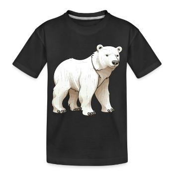 Ours polaire Animal Ours polaire - T-shirt bio Premium Enfant - noir - Devant