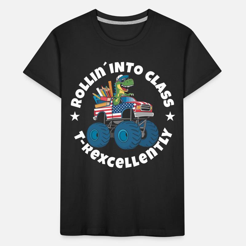 Trex Einschulung Kinder Premium Bio T-Shirt