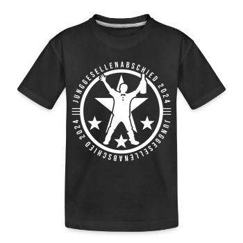 Junggesellen Abschied 2024 - Kinder Premium Bio T-Shirt - Schwarz - Vorne