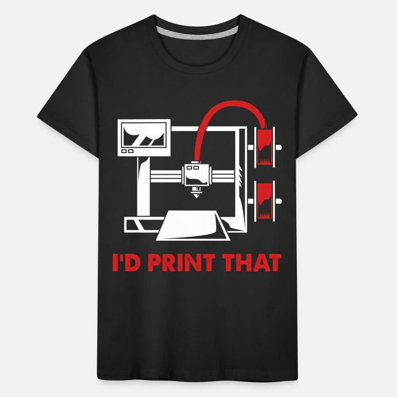 Impression 3D Impression Prototype T-shirt bio Premium Enfant