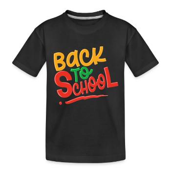 Retour à l’école - T-shirt bio Premium Enfant - noir - Devant