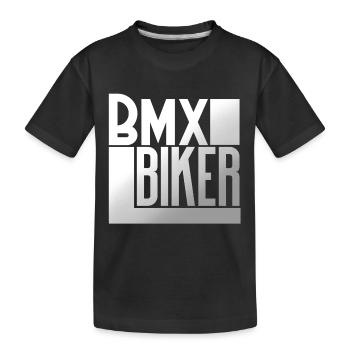 Bmx - Kinder Premium Bio T-Shirt - Schwarz - Vorne