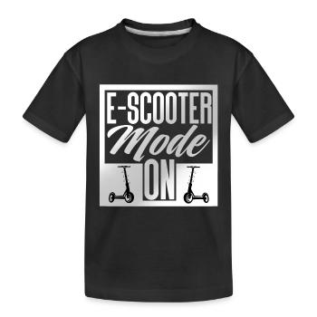 E Scooter Scooter Scooter Scooter électrique - T-shirt bio Premium Enfant - noir - Devant