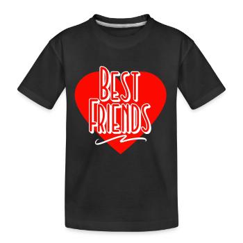 Beste Freunde - Kinder Premium Bio T-Shirt - Schwarz - Vorne