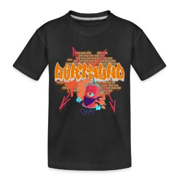 Dortmund Graffiti - T-shirt bio Premium Enfant - noir - Devant
