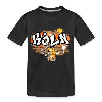Cologne Graffiti - T-shirt bio Premium Enfant - noir - Devant