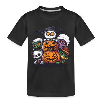 Fête d’Halloween Trick Or Treat - T-shirt bio Premium Enfant - noir - Devant