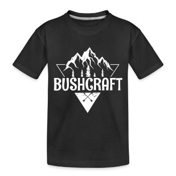 Aventure en plein air dans le bushcraft - T-shirt bio Premium Enfant - noir - Devant