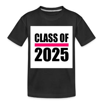 Class of 2025 - Kids' Premium Organic T-Shirt - black - Front