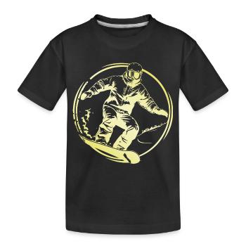Snowboard Homme - T-shirt bio Premium Enfant - noir - Devant