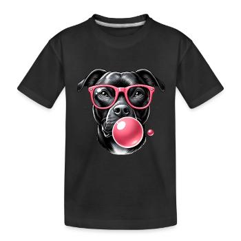 Rafraîchir avec du chewing-gum rose - T-shirt bio Premium Enfant - noir - Devant