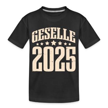 Geselle 2025 Gesellenprüfung - Kinder Premium Bio T-Shirt - Schwarz - Vorne