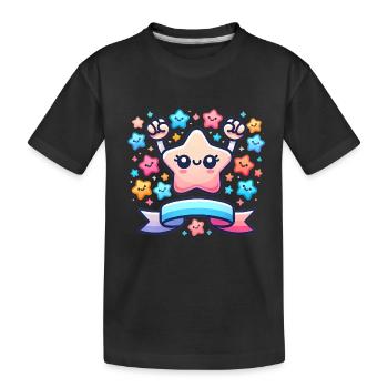 16 Jahre Awesome Star Celebration - Kinder Premium Bio T-Shirt - Schwarz - Vorne