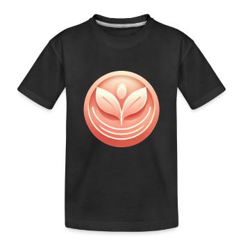 T-shirt graphique Peach Support Sister - T-shirt bio Premium Enfant - noir - Devant