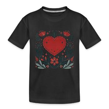 Âmes sœurs par Destiny Romantic Heart - T-shirt bio Premium Enfant - noir - Devant