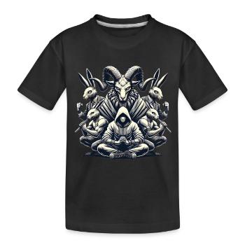 Protégez les légendes sauvages inconnues - T-shirt bio Premium Enfant - noir - Devant